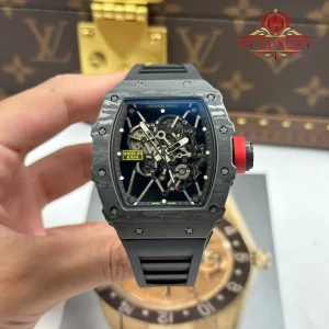 Đồng Hồ Richard Mille RM35-01 Rafael Nadal Black Carbon TPT Replica 1:1 ZF V3 49.94mm x 44.5mm