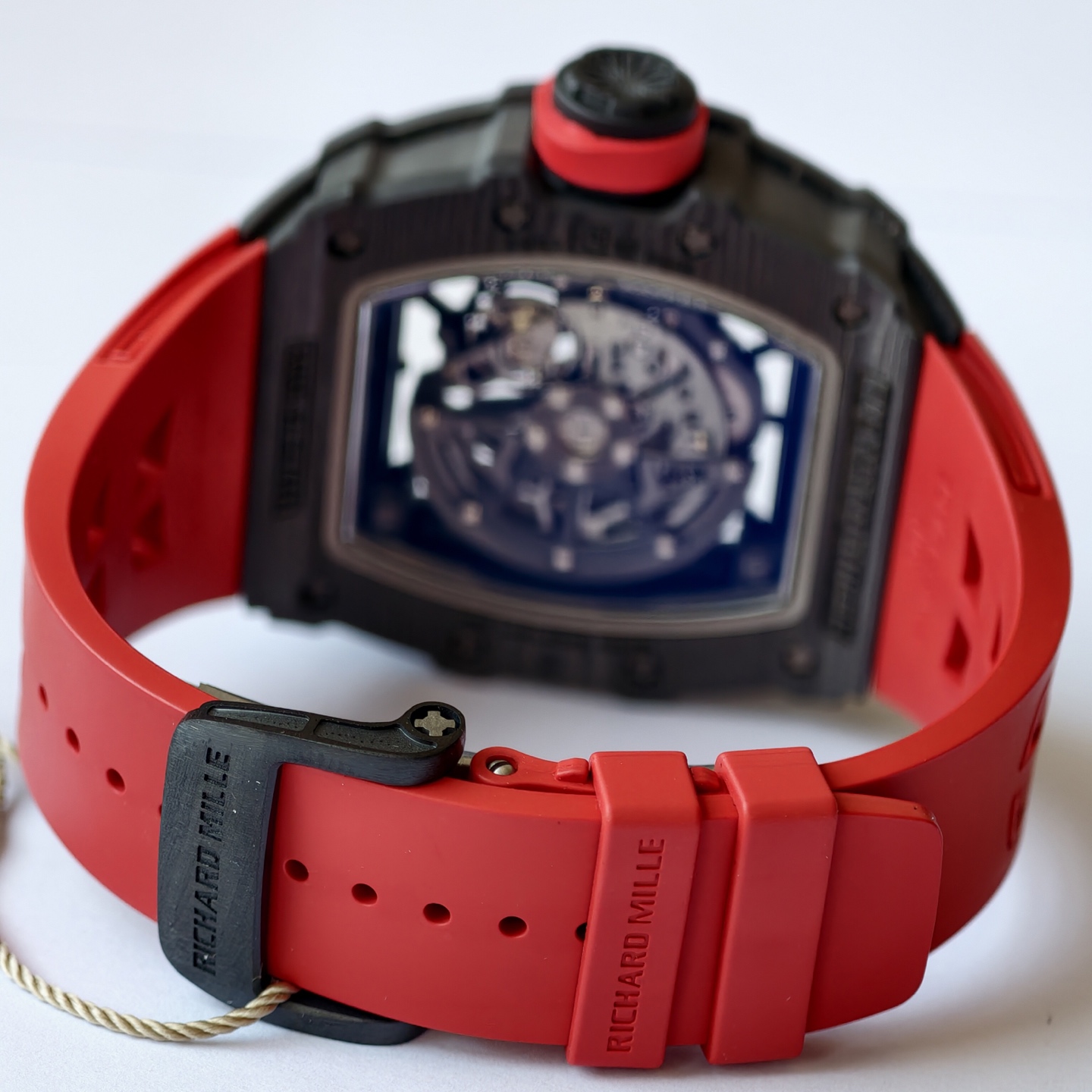 Richard Mille RM35-02 Rafael Nadal Black Carbon TPT 1:1 Super Clone Top Quality Custom Made Umi Factory 49.94mm x 44.5mm (Free Sprung) - Image 9