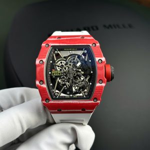 Đồng Hồ Richard Mille RM35-02 Rafael Nadal Sợ Thạch Anh Đỏ Replica 1:1 BBR 49.94mm x 44.5mm