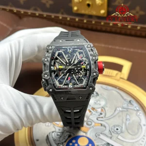Đồng Hồ Richard Mille RM35-03 Rafael Nadal Vỏ Carbon Đen Replica 43.2mm x 50mm