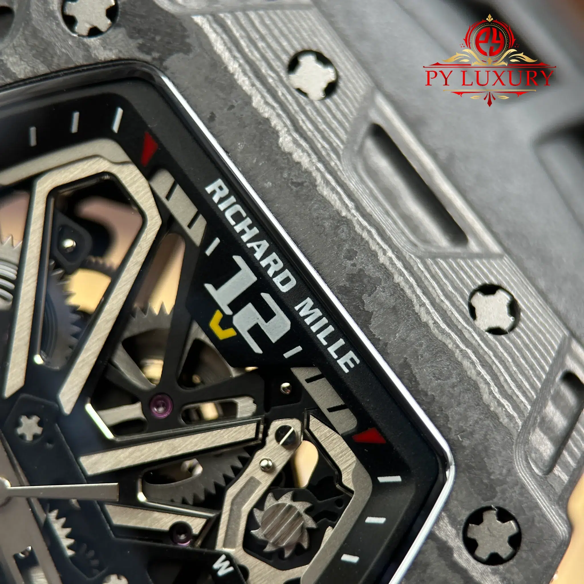 Richard Mille RM35-03 Rafael Nadal Black Carbon Best Clone 43.2mm x 50mm - Image 6