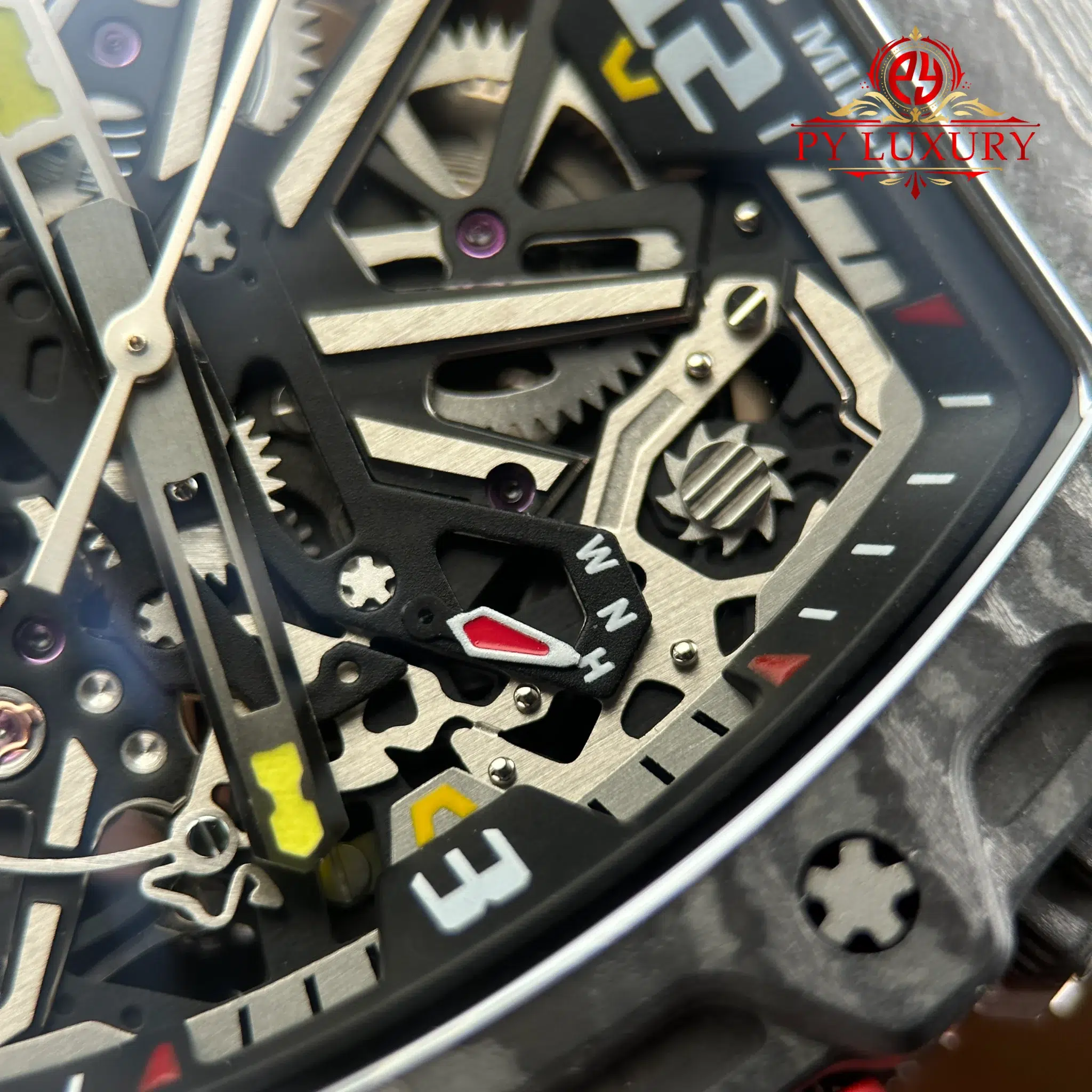 Richard Mille RM35-03 Rafael Nadal Black Carbon Best Clone 43.2mm x 50mm - Image 7