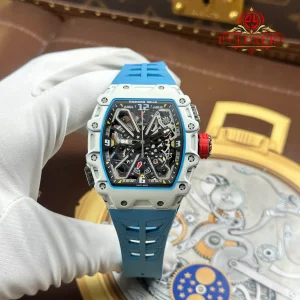 Đồng Hồ Richard Mille RM35-03 Rafael Nadal Vỏ Carbon Trắng Replica 43.2mm x 50mm