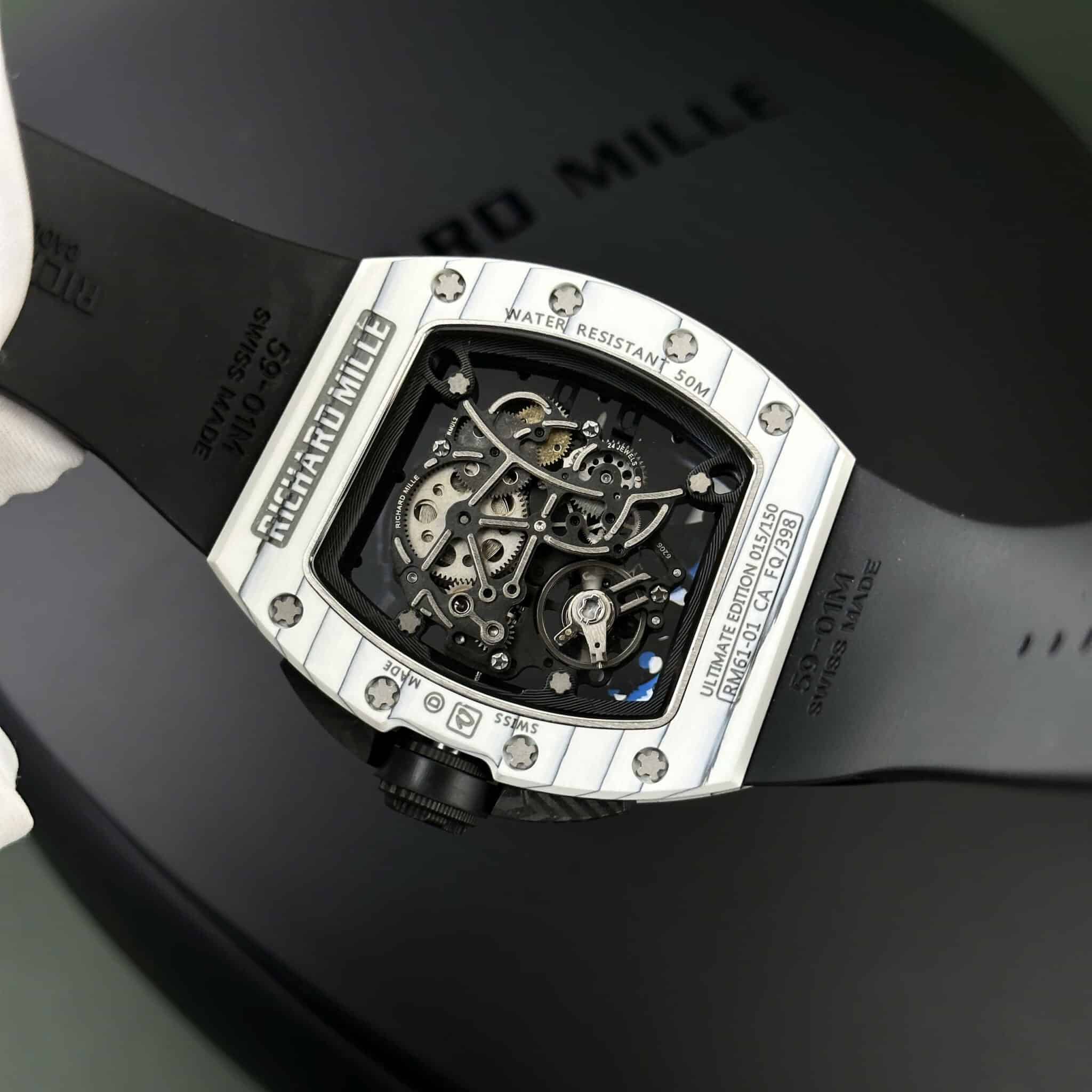Richard Mille RM61-01 Ultimate Edition Yohan Blake Carbon TPT Best Replica RMF 42.7 x 50.2mm - Image 7