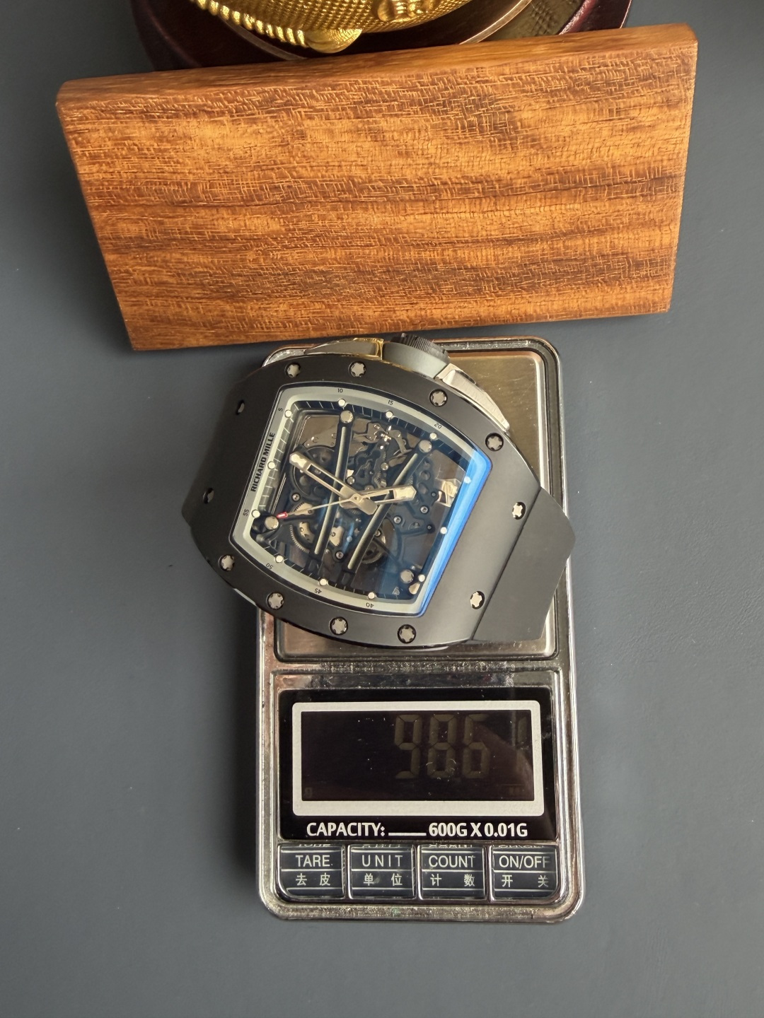Richard Mille RM61-01 Yohan Blake All Grey Vaucher Movement 1:1 Super Clone A9 Factory 42.7mm x 50.23mm (Free Sprung) - Image 11