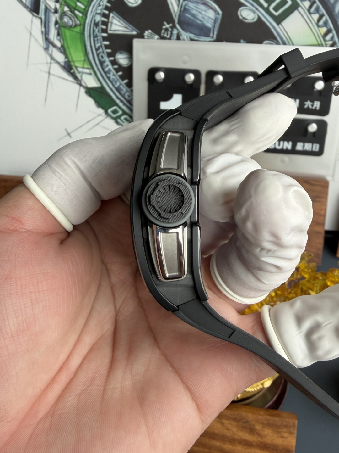 Richard Mille RM61-01 Yohan Blake All Grey Vaucher Movement 1:1 Super Clone A9 Factory 42.7mm x 50.23mm (Free Sprung) - Image 7