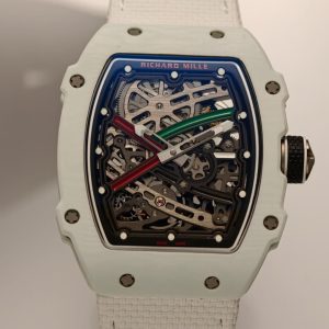 Richard Mille RM67-02 United Arab Emirates White Quartz TPT Super Clone 1:1 Top Quality Rich Factory 38.7 x 47.52mm