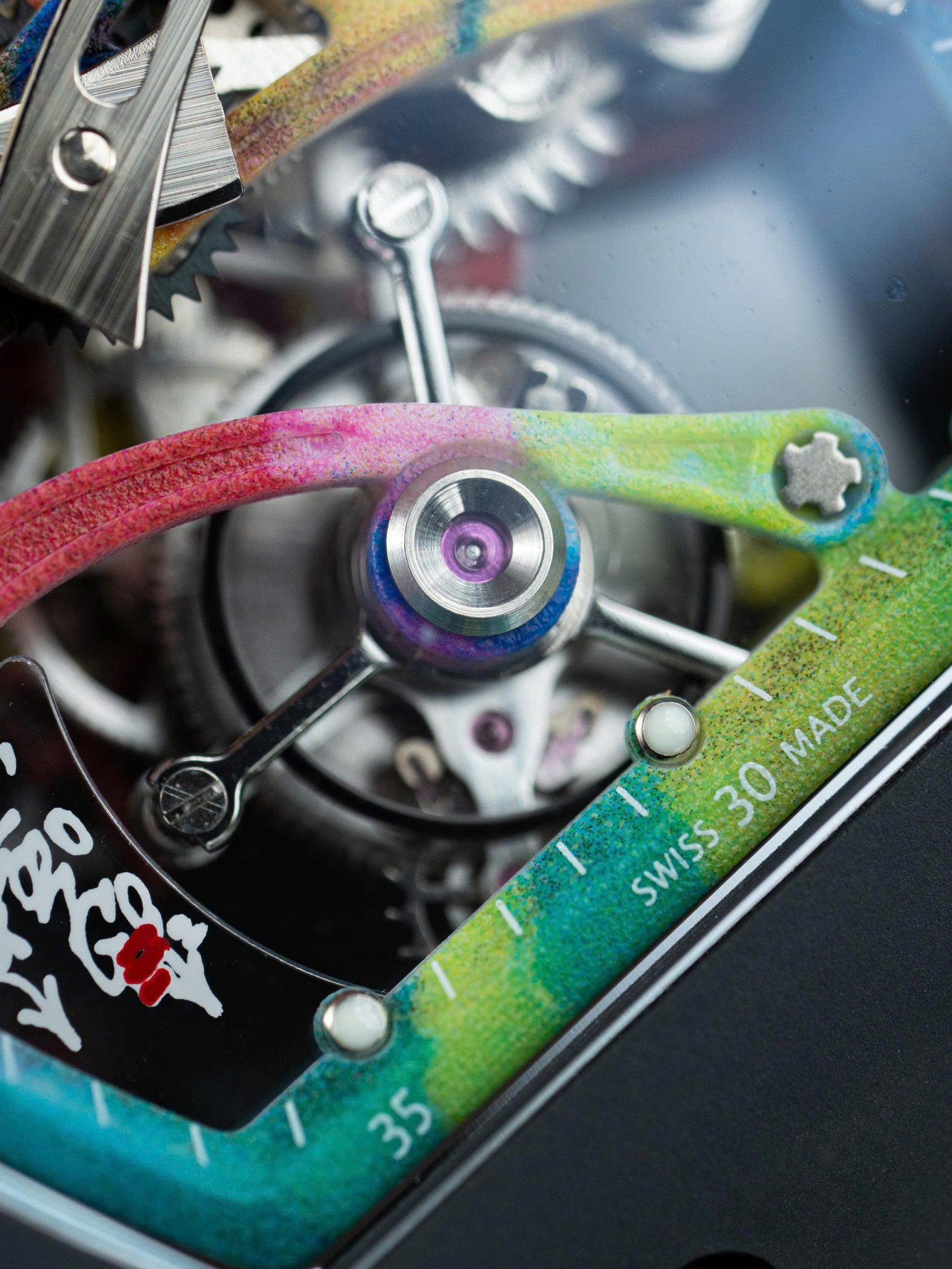 Đồng Hồ Richard Mille RM68-01 Tourbillon Cyril Kongo Vỏ Gốm Đen Replica 1:1 42.7mm x 52.24mm - Image 8