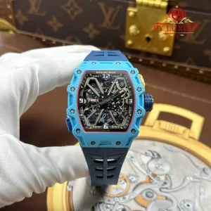 Đồng Hồ Richard Mille RM35-03 Rafael Nadal Pastel Blue Vỏ Thạch Anh Replica 43.2mm x 50mm