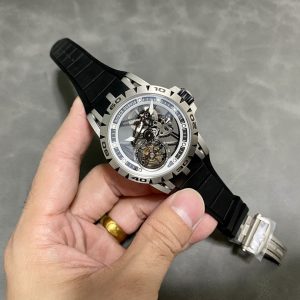 Đồng Hồ Roger Dubuis Excalibur Spider Tourbillon Volant Squelette RDDBEX0479 Dây Cao Su Rep 1:1 YS Factory 45mm