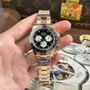 Đồng hồ Rolex Cosmograph Daytona “Le Mans” 126525LN Vàng Hồng Replica 1:1 QF 40mm