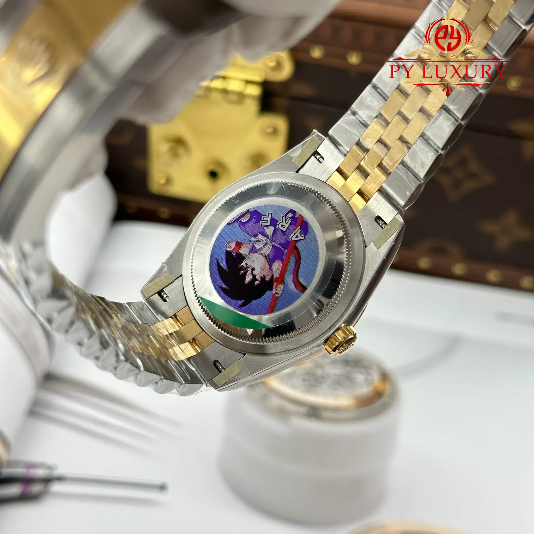 Rolex Datejust 126233-0023 Steel & Yellow Gold White Mother of Pearl Diamond Dial Jubilee Bracelet Best Replica 36mm - Image 10