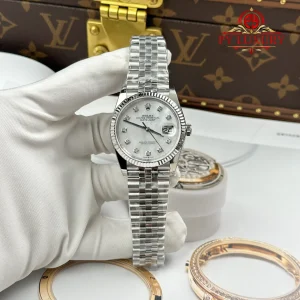 Đồng Hồ Rolex Datejust 36 126234-0019 Mặt Xà Cừ Cọc Đính Đá Jubilee Rep 1:1 AR Factory