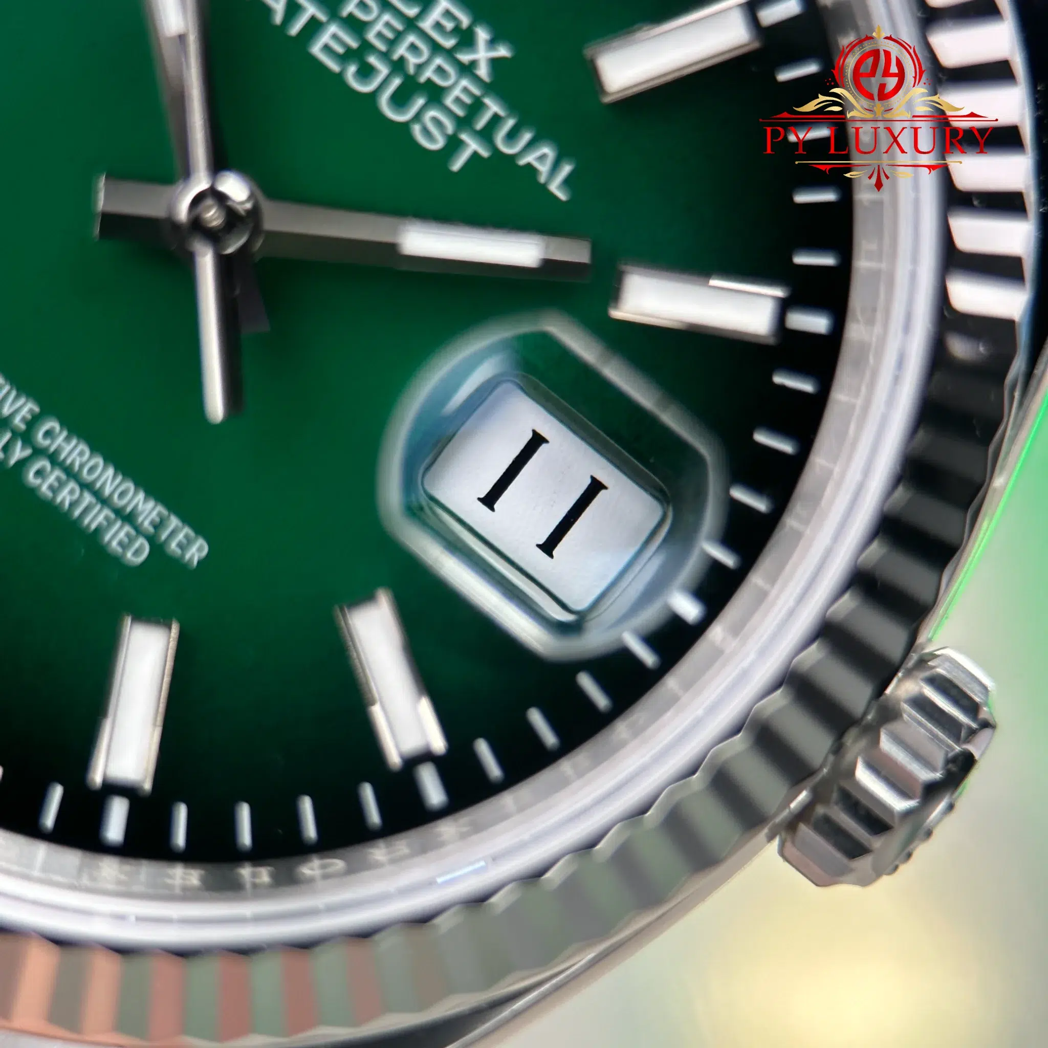 Rolex Datejust 126234 Green Ombré Dial Fluted Bezel Oyster Bracelet Super Clone VSF 36mm - Image 7