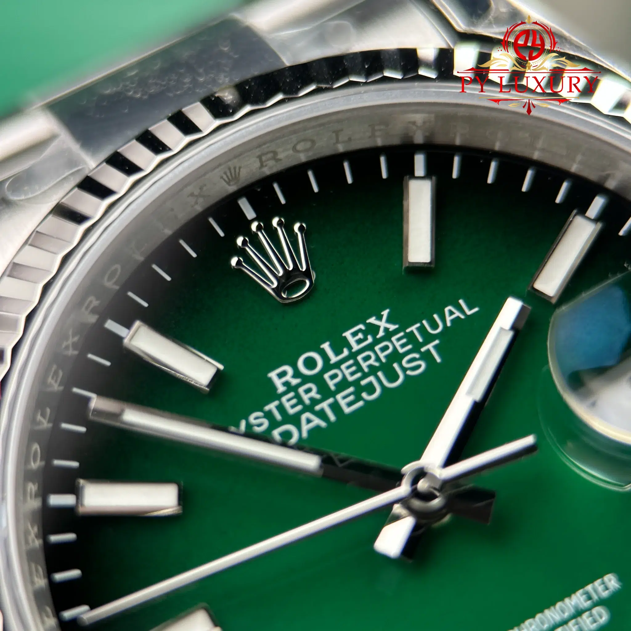 Rolex Datejust 126234 Green Ombré Dial Fluted Bezel Oyster Bracelet Super Clone VSF 36mm - Image 9