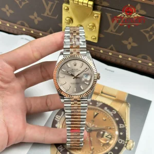 Rolex Datejust 126331 Two Tone Rose Gold Sundust Luminous Dial Jubilee Bracelet Best Replica VSF 41mm