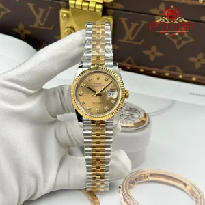 Rolex Datejust 126233 Steel Yellow Gold Champagne Diamond Dial Jubilee Bracelet Best Replica 36mm