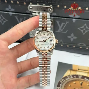 Đồng Hồ Nữ Rolex Datejust 278271-0026 Demi Vàng Hồng Mặt Số Khảm Trai Replica 1:1 THB 31mm