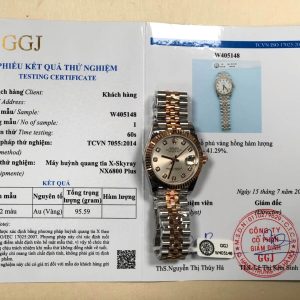 Rolex Datejust 278271 Sundust Dial Two Tone 10K Rose Gold Wrapped Jubilee Best Replica 31mm
