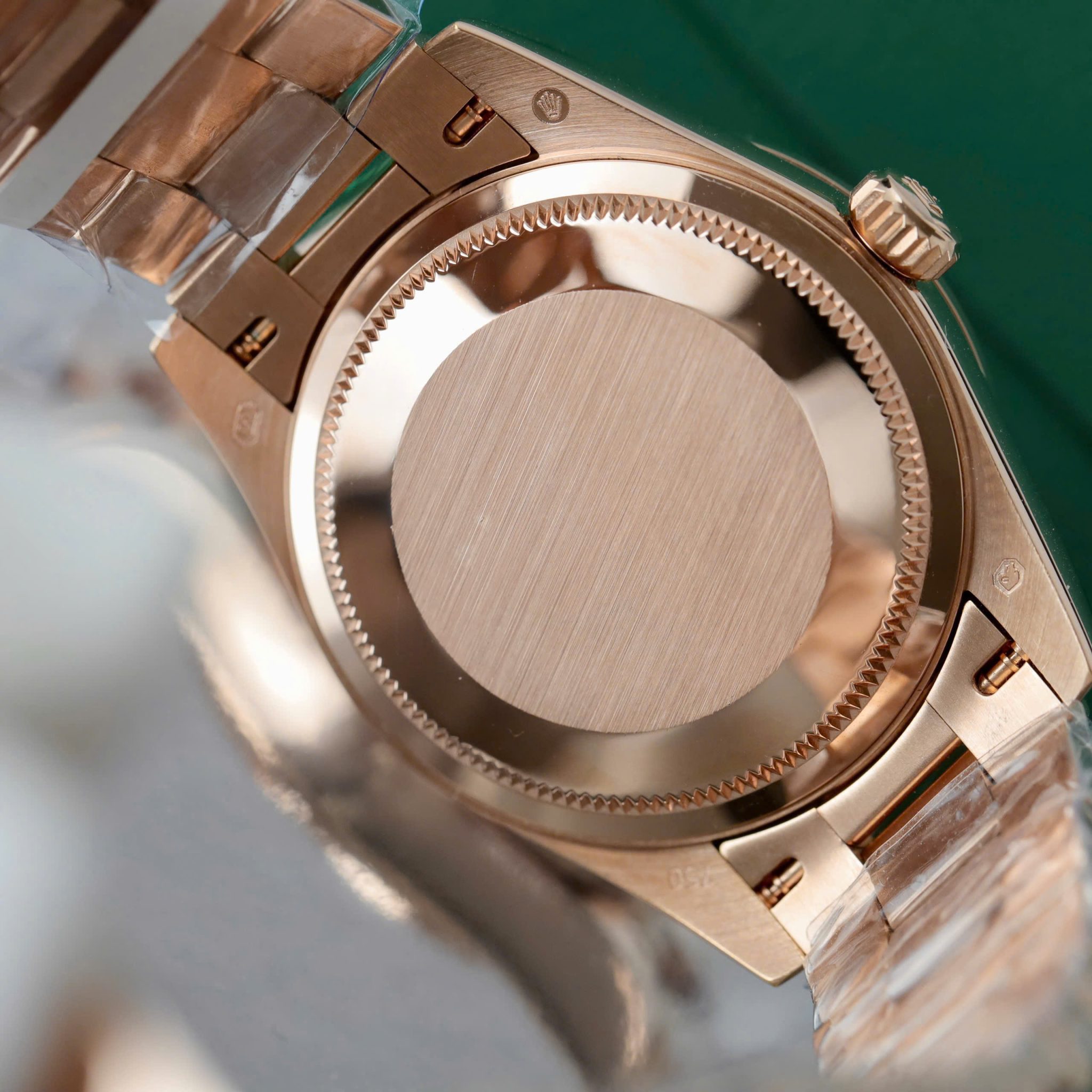 Đồng Hồ Rolex Datejust 278285RBR Mặt Chocolate Bọc Vàng 18K Viền Đá Moissanite 31mm - Image 9
