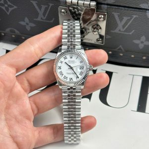 Đồng Hồ Nữ Rolex Datejust 278274-0010 Mặt Trắng Cọc La Mã Dây Jubilee Replica 1:1 THB 31mm