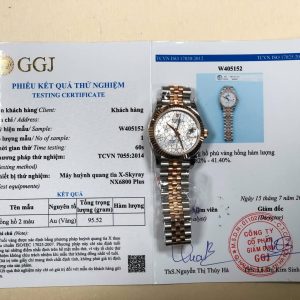Rolex Datejust 278271 Silver Floral Dial Two Tone 10K Rose Gold Wrapped Jubilee Best Replica 31mm