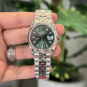 Rolex Datejust 36 126234-0051 Mint Green Dial Luminous Jubilee Top Quality Replica VS Factory