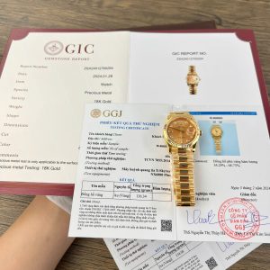 Đồng Hồ Rolex Day-Date 128238-0008 Mặt Champagne Bọc Vàng 18K Replica 1:1 GMF 36mm
