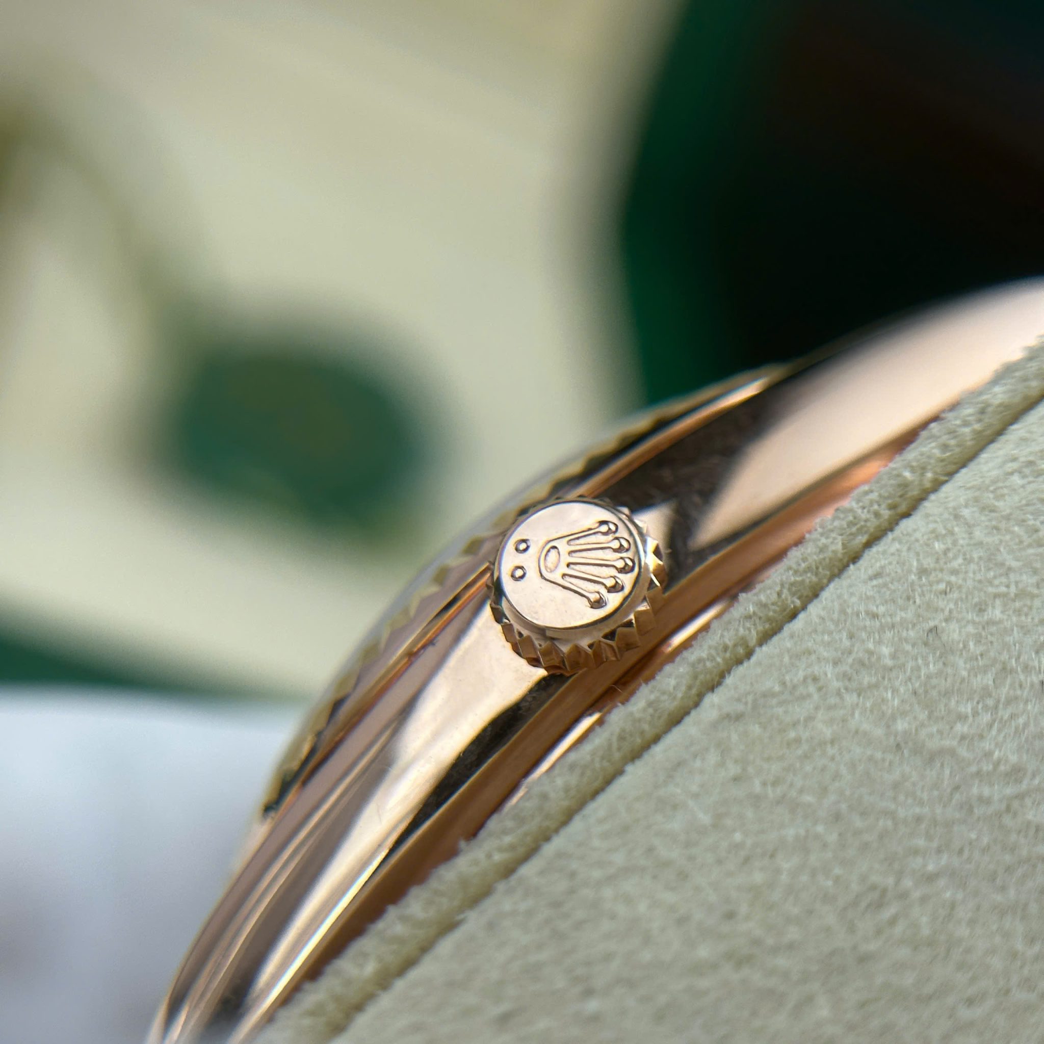 Rolex Day-Date 228235-0003 Chocolate Baguette Diamond Dial 18K Solid Rose Gold 40mm - Image 9