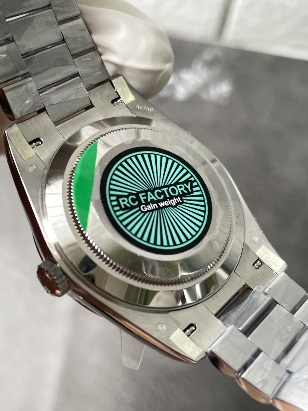 Rolex Day-Date 228236-0009 Custom Moissanite Dial 1:1 Best Replica Super Clone Gained Weight 210g RCF 40mm - Image 11