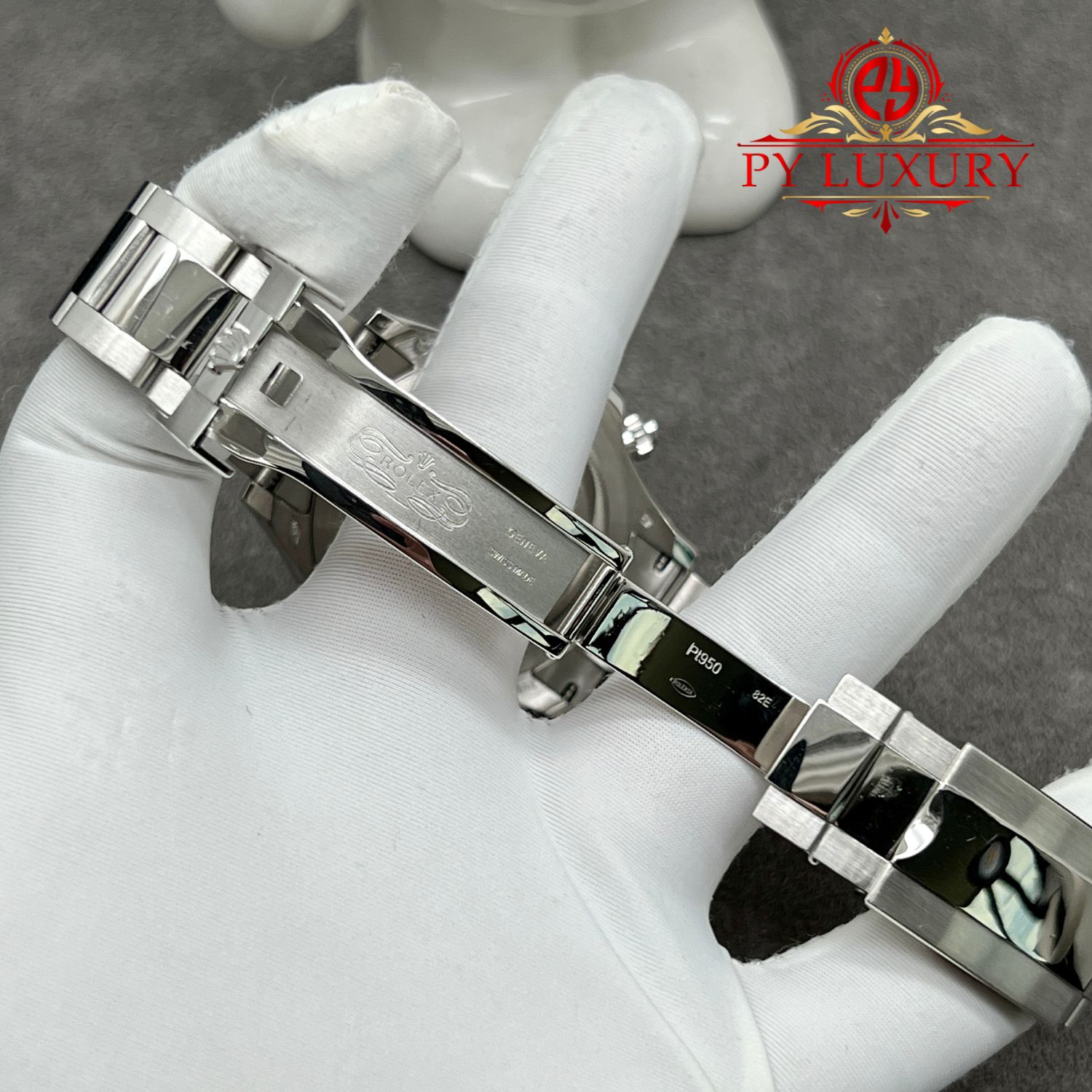 Rolex Daytona 116506 Ice Blue Dial 1:1 Custom Made CNC Real Platinum 950 Super Replica 40mm - Image 8
