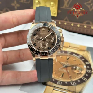 Đồng hồ Rolex Daytona 116515LN Vàng Hồng Mặt Nâu Cọc Số Học Trò Dây Oysterflex Replica 1:1 Clean Factory 40mm