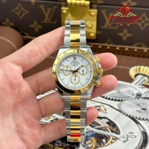Đồng hồ Rolex Daytona 126503-0001 Demi Vàng Mặt Số Trắng Replica 1:1 VSF 40mm