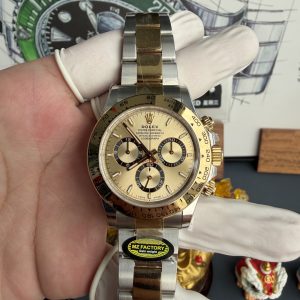 Rolex Daytona 126503-0004 Two Tone Golden Dial 18K Gold Plating Top Quality Replica Gained Weight 210g MZF 40mm