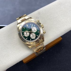 Rolex Daytona 126508 Yellow Gold Green & Golden Dial 1:1 Best Replica QF 40mm