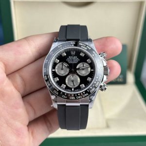 Đồng hồ Rolex Daytona 126519LN-0004 Mặt Đen Xám Tinh Chỉnh Cân Nặng 155g Rep 1:1 Cao Nhất 40mm