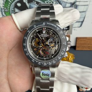 Rolex Daytona Artisans de Genève 116520 La Montoya Skeleton Dial Carbon Bezel Best Replica 40mm