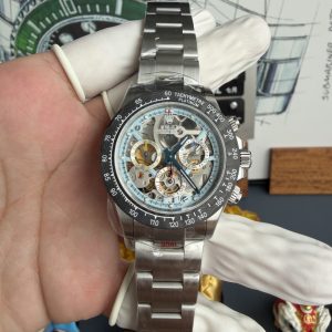 Đồng hồ Rolex Daytona Artisans de Genève Montoya Mặt Số Skeleton Viền Carbon Replica 1:1 Sonic Factory 40mm