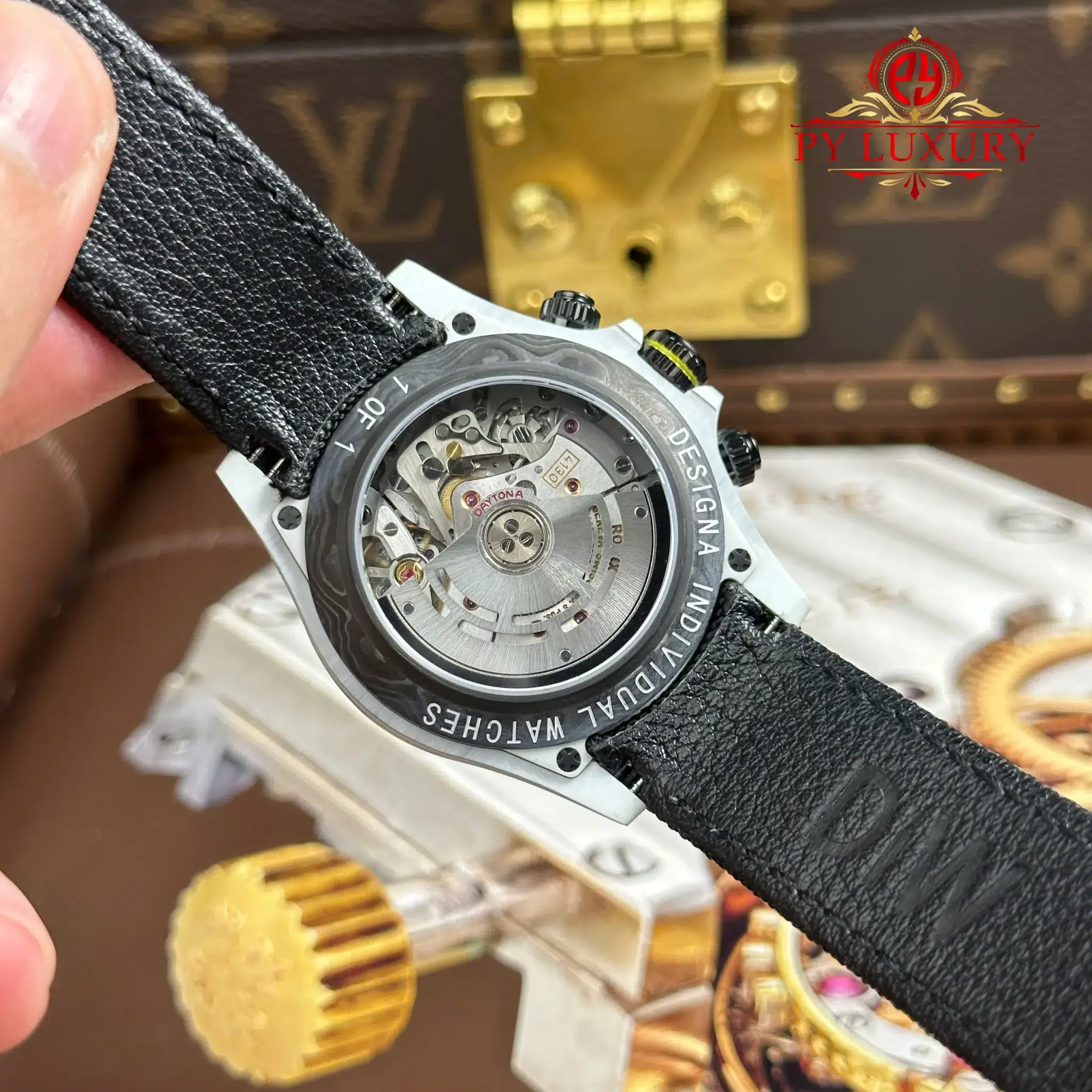 Rolex Daytona DiW Ferrari CarboQuartz White Dial Nylon Strap 1:1 Best Replica 40mm - Image 12