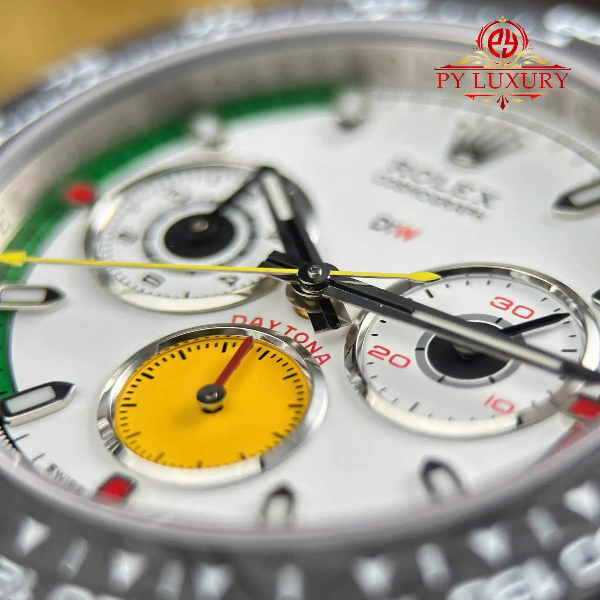 Rolex Daytona DiW Ferrari CarboQuartz White Dial Nylon Strap 1:1 Best Replica 40mm - Image 9