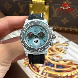 Rolex Daytona DiW Porsche 911 S/T CarboQuartz Blue Dial Nylon Strap 1:1 Best Replica 40mm