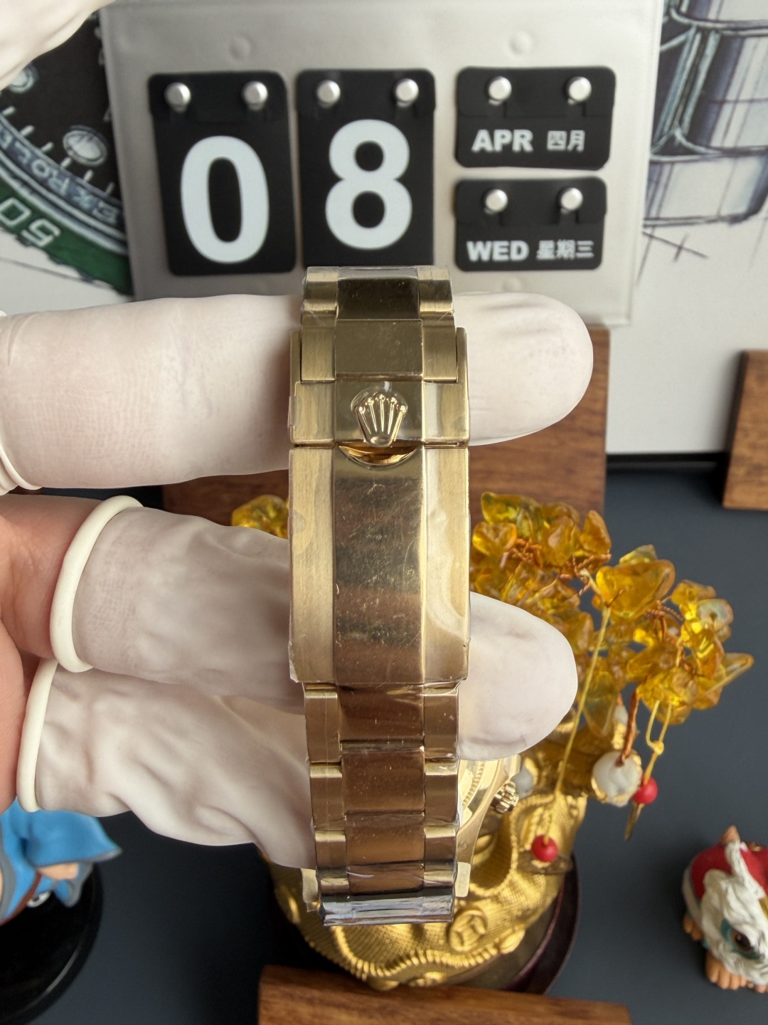 Rolex Daytona John Mayer Green Dial 18K Yellow Gold Plating Top Quality Replica Gained Weight 210g MZF 40mm - Image 12