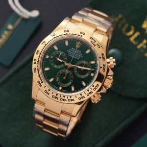 Đồng hồ Rolex Daytona Loki 116508 Vàng Vàng Mặt Xanh Lá Rep 1:1 40mm