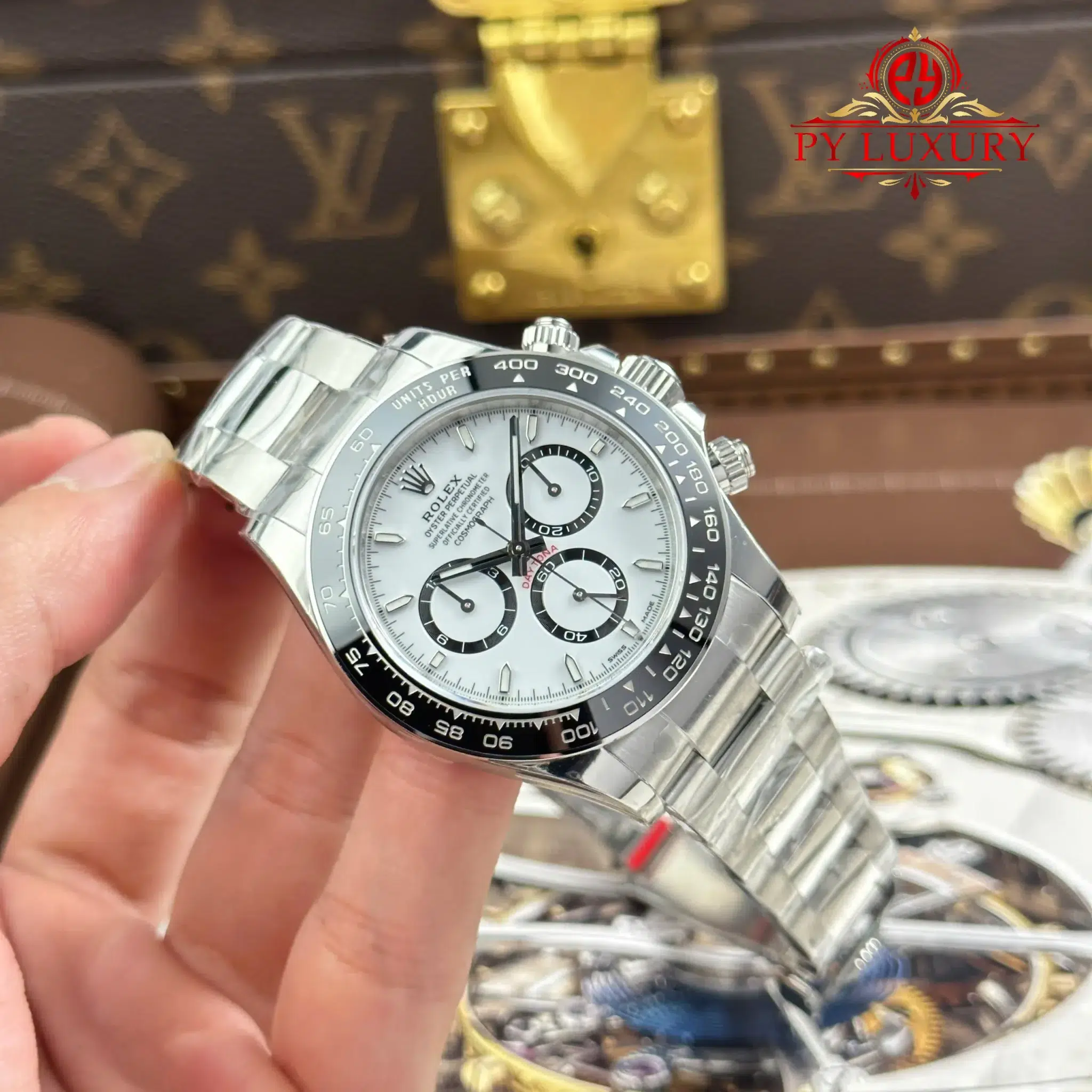 Đồng hồ Rolex Daytona Panda 126500LN Mặt Trắng Replica 1:1 VSF 40mm - Image 2
