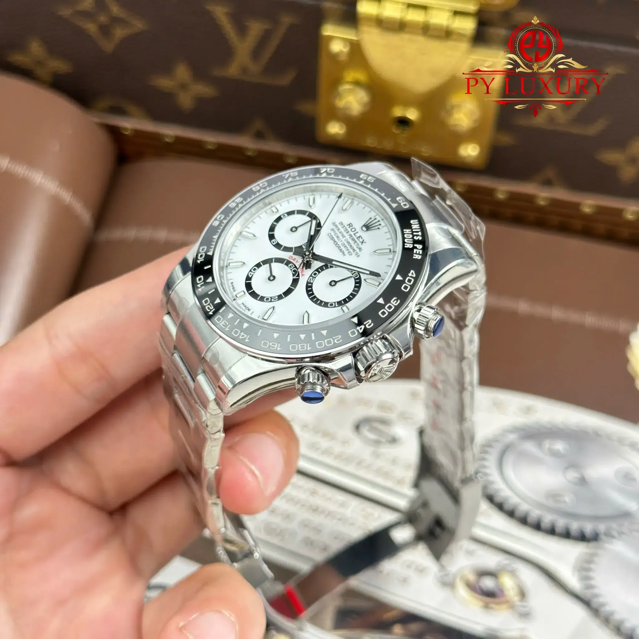 Đồng hồ Rolex Daytona Panda 126500LN Mặt Trắng Replica 1:1 VSF 40mm - Image 3