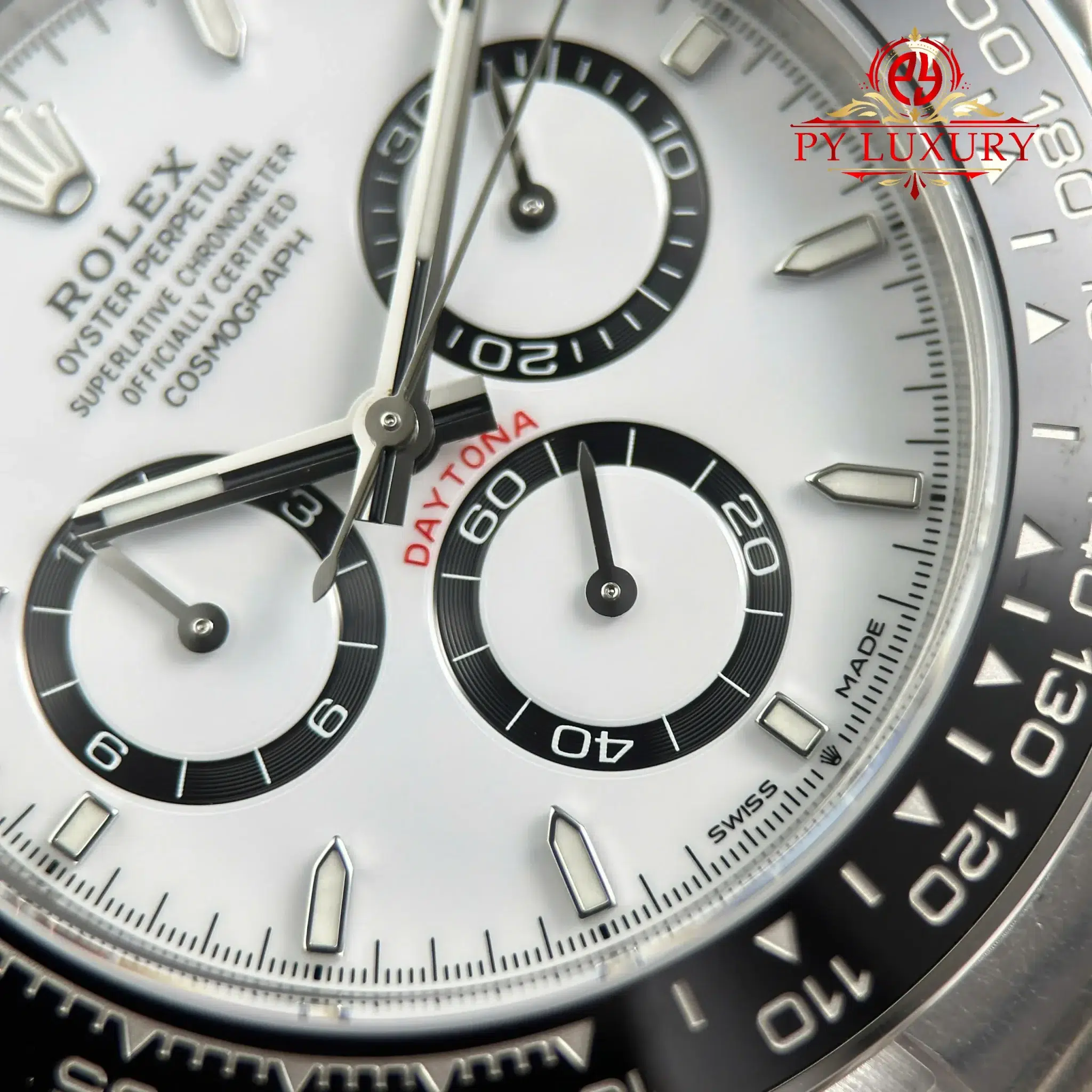 Đồng hồ Rolex Daytona Panda 126500LN Mặt Trắng Replica 1:1 VSF 40mm - Image 8