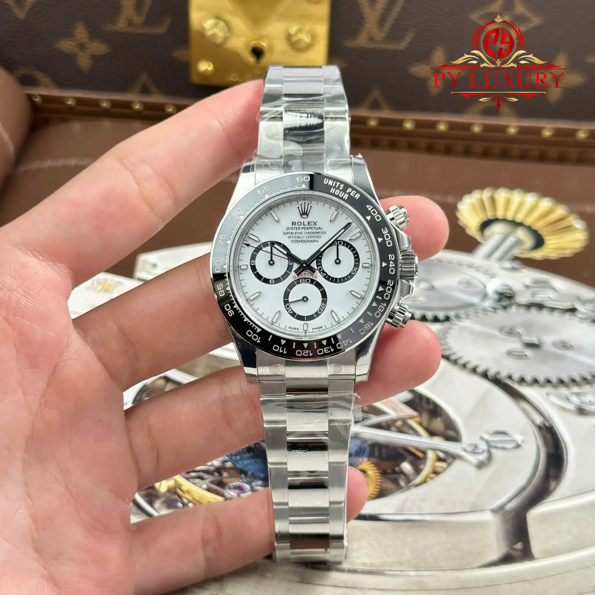 Đồng hồ Rolex Daytona Panda 126500LN Mặt Trắng Replica 1:1 VSF 40mm
