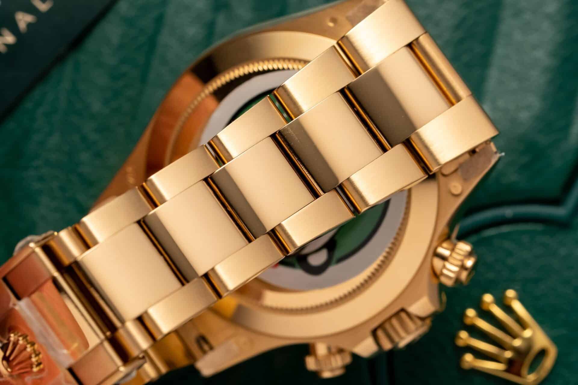Đồng hồ Rolex Daytona Vàng Vàng Mặt Số Xà Cừ Tím Replica 40mm - Image 7