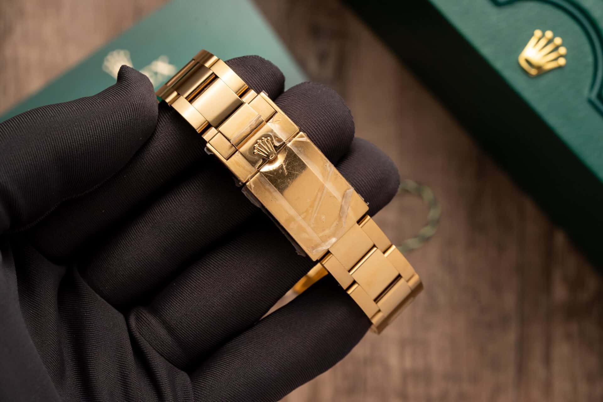 Đồng hồ Rolex Daytona Vàng Vàng Mặt Số Xà Cừ Tím Replica 40mm - Image 8