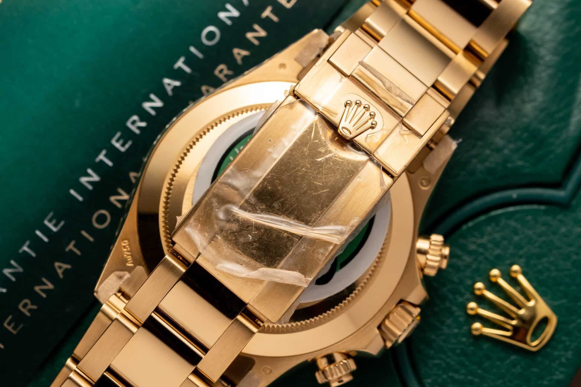Đồng hồ Rolex Daytona Vàng Vàng Mặt Số Xà Cừ Tím Replica 40mm - Image 9